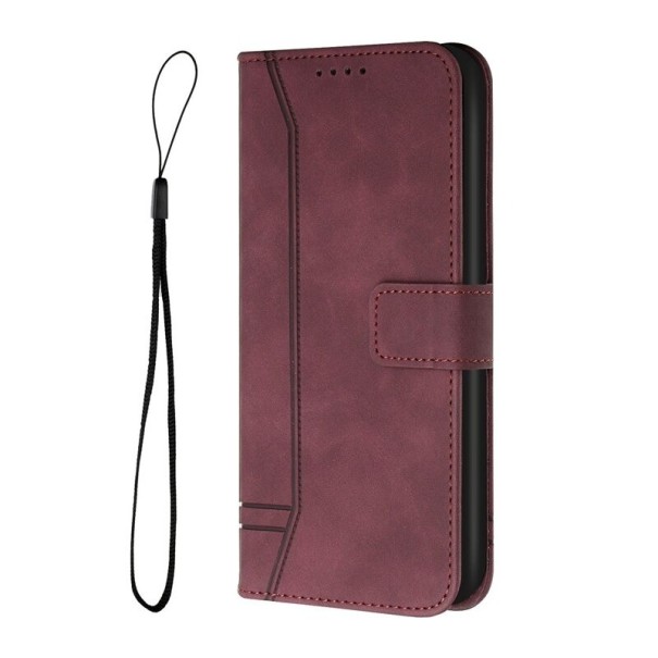 Flip-etui til Poco M4 Pro/4G vinrød