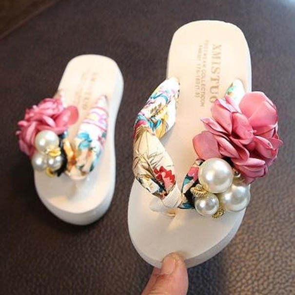 Flip flops pentru fete cu perle 29,5 3