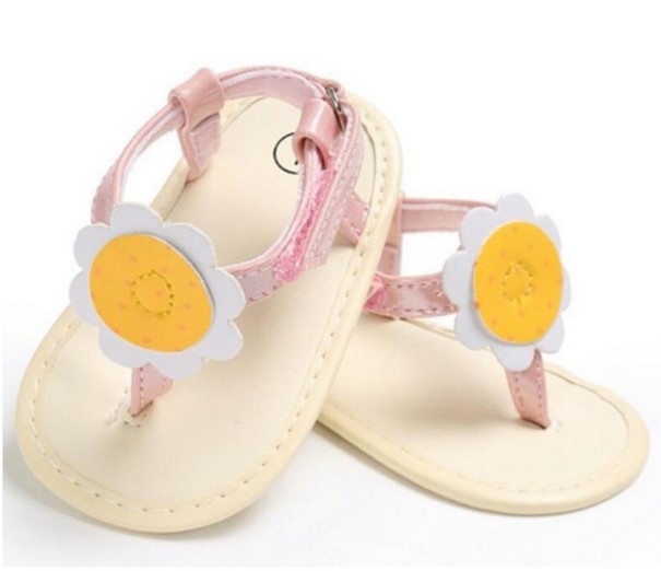 Flip flops pentru fete pentru cei mici roz 6-12 luni