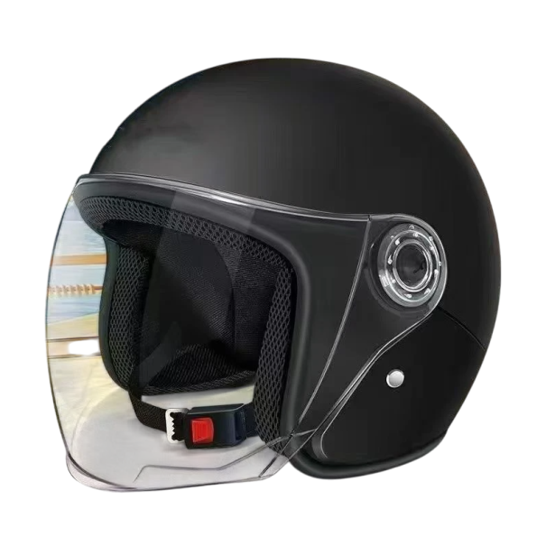 Flip-Up Motorcycle Helmet 23 x 29 x 25 cm Protective Helmet ABS Plastic Safe Fastening Comfortable Padding For Everyday Riding black