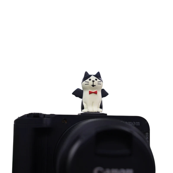 Flitskapje voor camera Zittende kat met vleugels voor Sony Nikon Canon Fuji Fujifilm Pentax Leica Olympus universele flitsbescherming 1