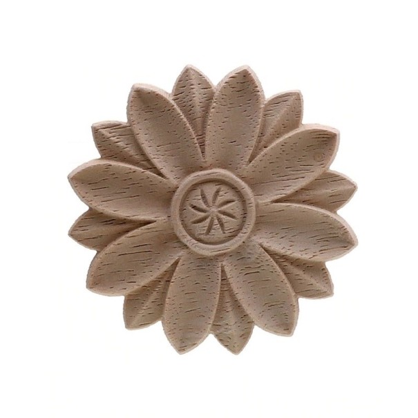 Flor decorativa esculpida L 1