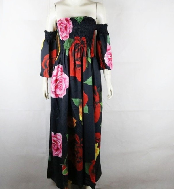 Floral Maxi Dress black M