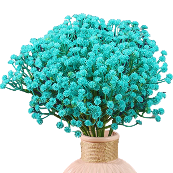 Flores artificiales para decoración 10 uds. Conjunto de flores artificiales Flores decorativas azul