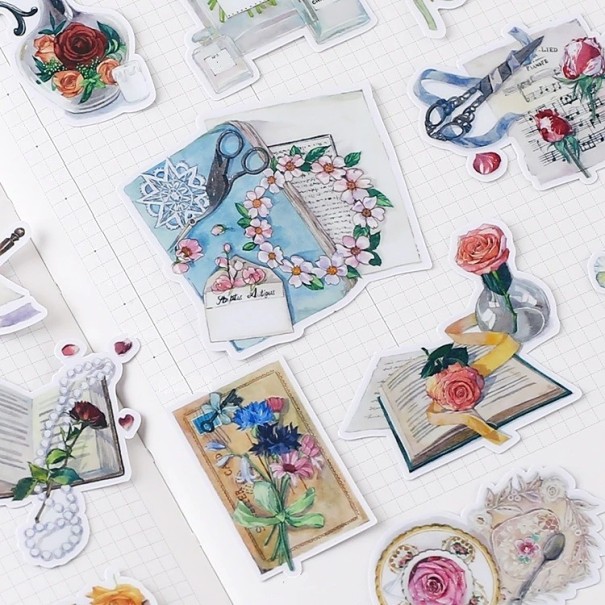 Flower Stickers 20 pcs E336 1