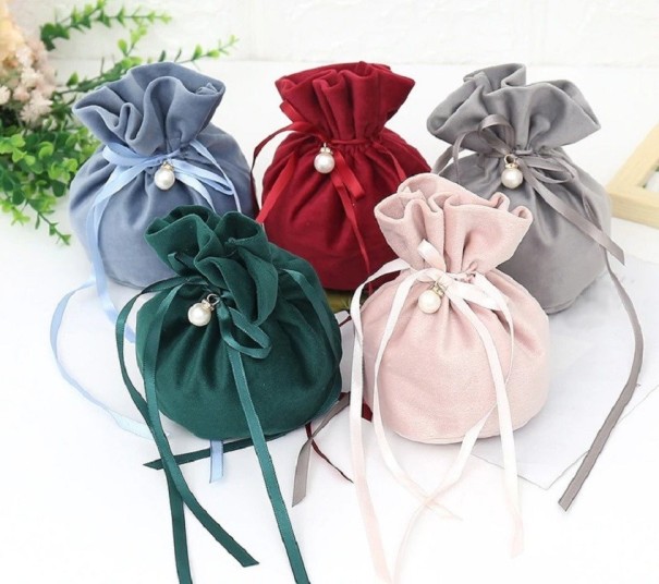 Fluwelen cadeauzakjes 10 stuks