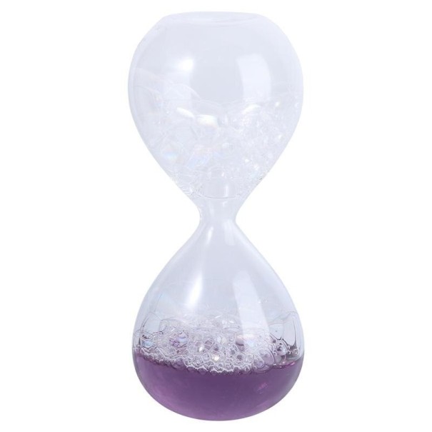 Flydende timeglas G2099 lilla