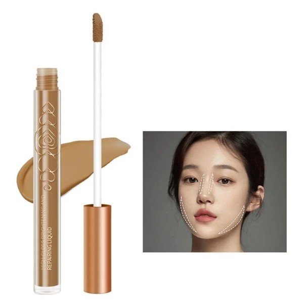 Flytande highlighter och kontur för ansiktet Långvarig contour stick Skimrande ansikts highlighter 2