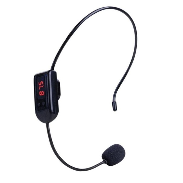 FM bezdrôtový headset mikrofón 1