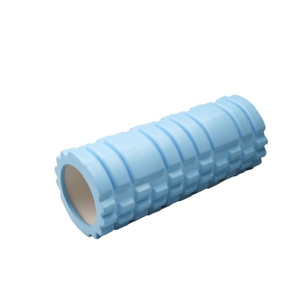 Foam roller massage roller ljusblå 30 cm x 10 cm