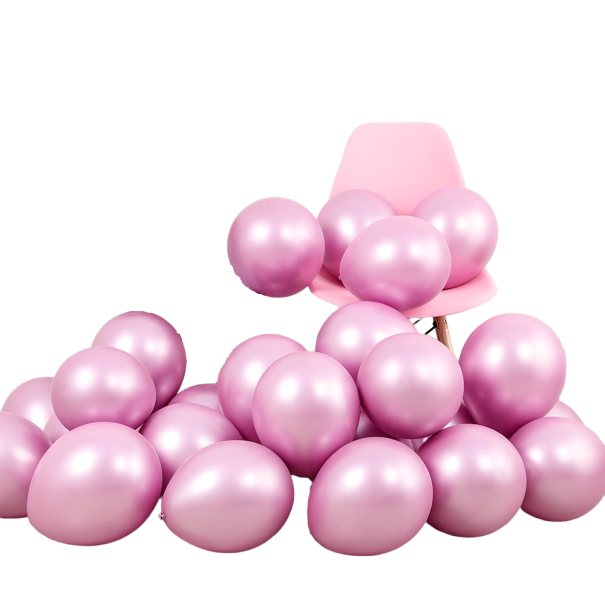 Födelsedagslatexballonger 25 cm 10 st rosa