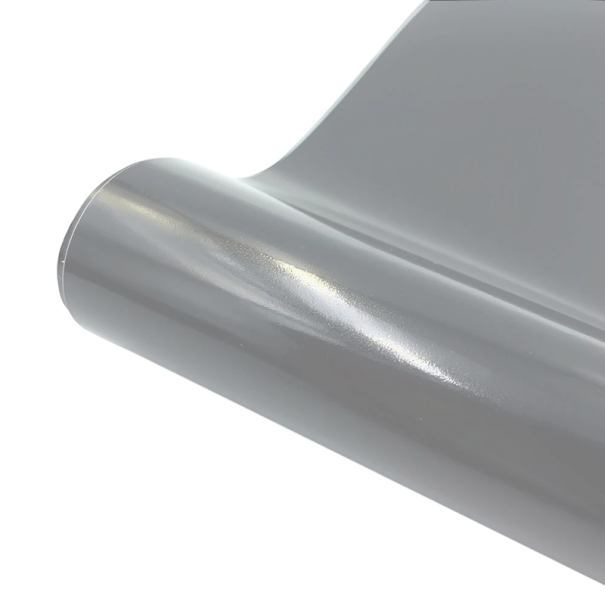 Fogli di vinile autoadesivi lucidi 30 x 25 cm Fogli decorativi autoadesivi DIY Creazione Superficie lucida Taglio su plotter Lavori manuali Decorazione di oggetti grigio