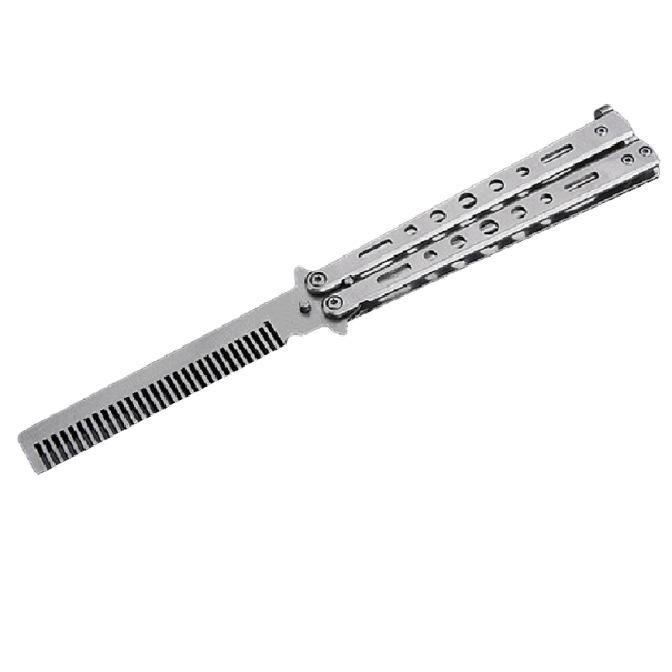 Folding Butterfly Comb silver