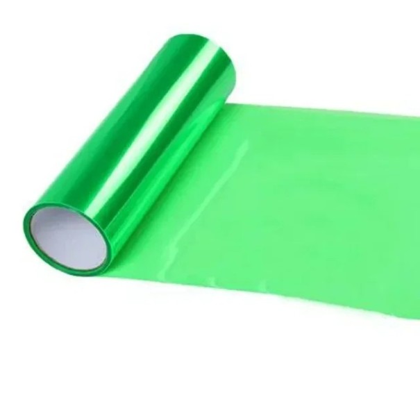 Folia kolorowa do reflektorów 30x60cm Samoprzylepna folia PVC przyciemniająca do świateł i lamp samochodowych zielony