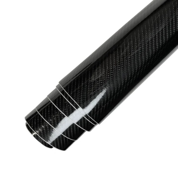 Folia samochodowa 6D Black Carbon 30cmx150cm Samoprzylepna folia PVC z błyszczącym efektem węglowym do samochodów i motocykli 1