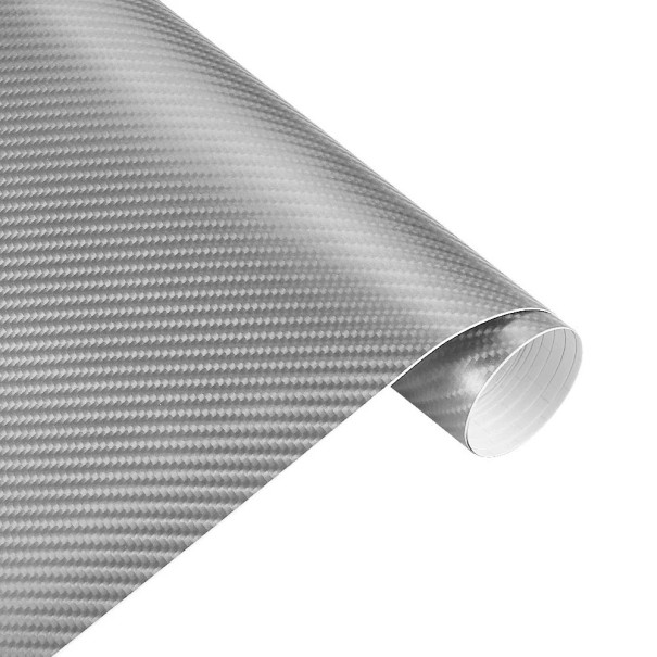 Folia samoprzylepna 152x200 cm Folia węglowa 4D do samochodu Folia wodoodporna PVC Folia tuningowa na maskę Dekoracja i ochrona pojazdu szary