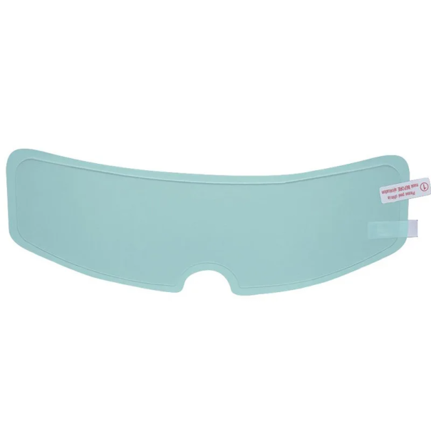 Folia trasparente per casco 24,5x6,6 cm Protezione antiappannamento Adesivo di sicurezza invernale Accessori per motociclette Unisex Durevole 1