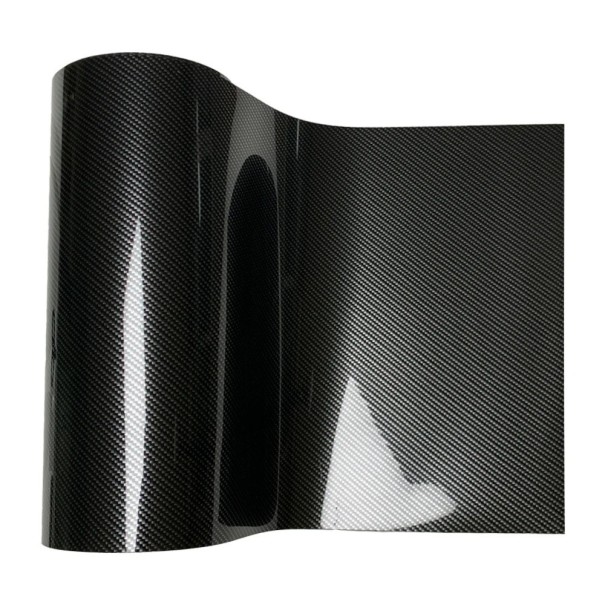 Folia węglowa 9D błyszcząca 150×20 cm 1 rolka Folia samoprzylepna do samochodu Wnętrze Zewnętrze Motocykl Laptop Ochrona powierzchni Dekoracja 1