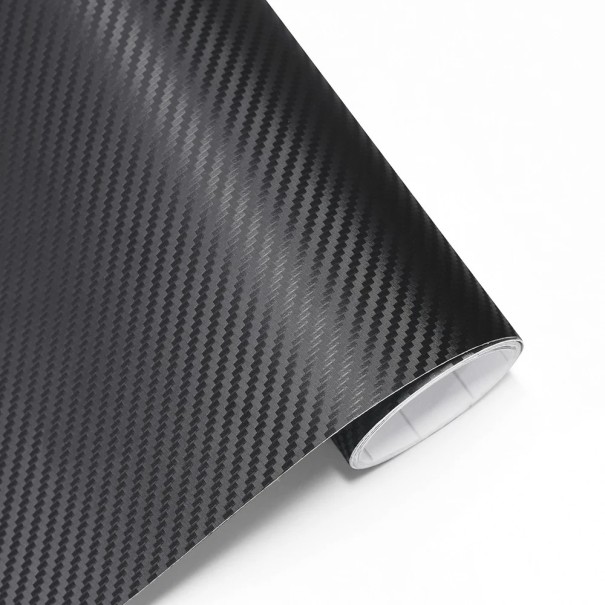Folie de carbon 3D 10x100 cm Negru Folie autoadezivă din PVC pentru decorare și protecție auto și motocicletă Tratament de suprafețe interioare 1