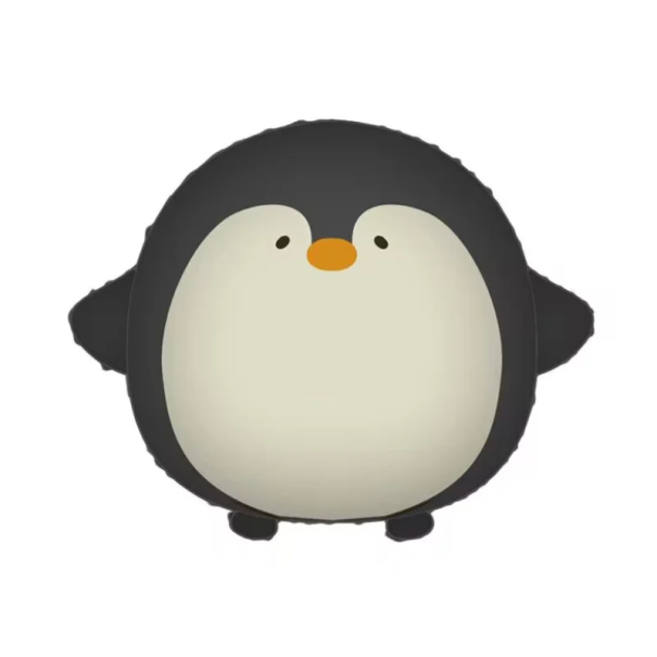 Folienballon in Form eines Pinguins 54 x 48 cm Partydekoration Aufblasen mit Helium oder Luft Selbstschließendes Ventil Kinderfeier Wintermotiv 1