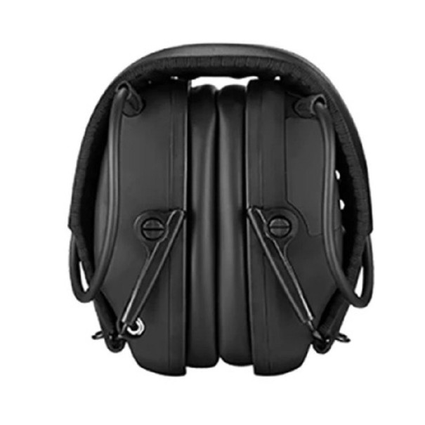 Fones de ouvido eletrónicos contra ruído preto