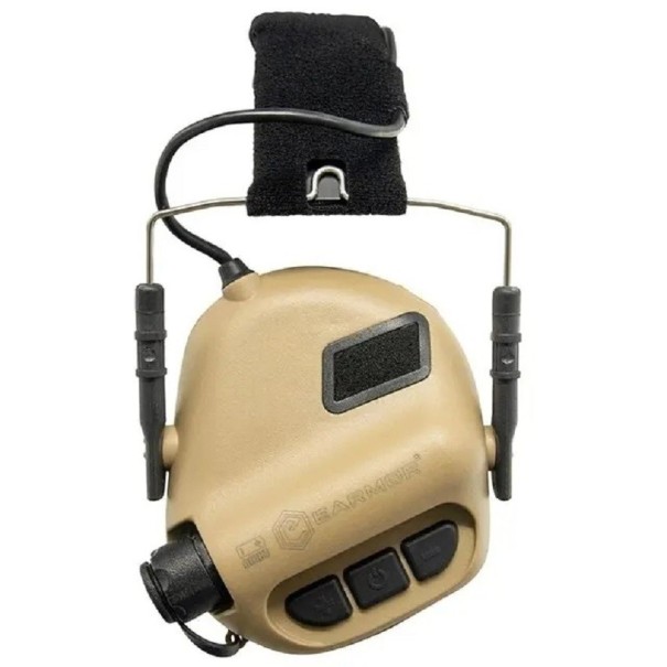 Fones de ouvido táticos para tiro Fones de ouvido eletrónicos contra ruído Protetores auriculares Fones de ouvido militares contra ruído Proteção auditiva bronze