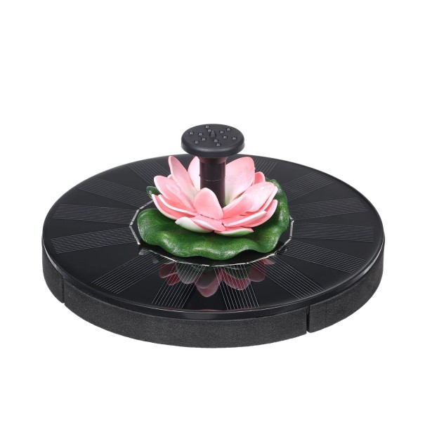Fontaine solaire de jardin avec fleur 1