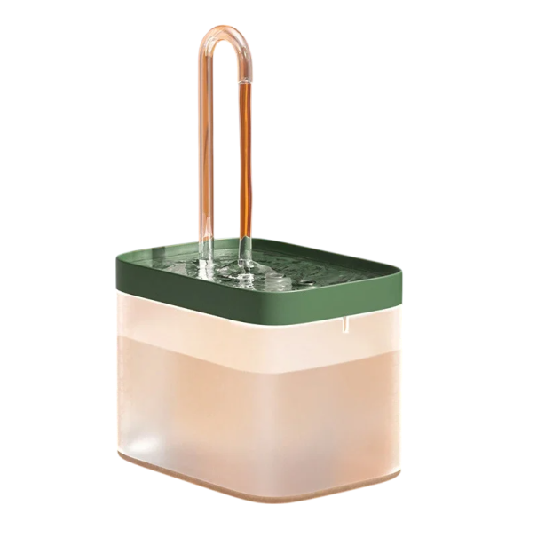 Fontânea ultrassilenciosa para gatos 1,5 l com filtro de recirculação USB Dispensador automático de água 3 modos de fluxo Prevenção de sobreaquecimento Água limpa 1