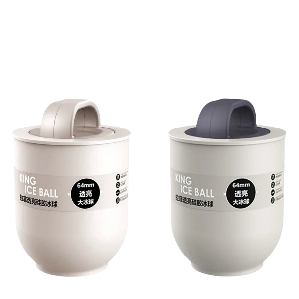 Forma de gelo para bola grande de 64mm para bebidas Cor aleatória Ideal para derretimento lento do gelo e refrigeração prolongada das bebidas 1