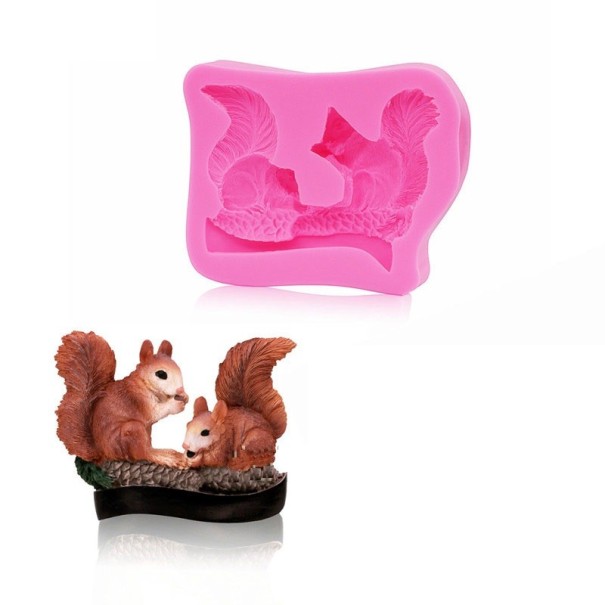 Forma de silicone de esquilo 1