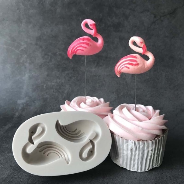 Forma de silicone flamingo 1