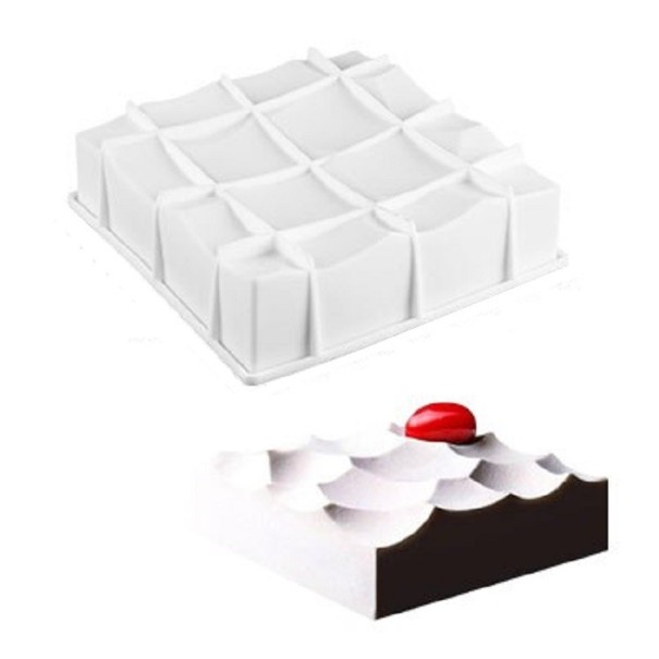 Forma de silicone para bolo quadrada 1