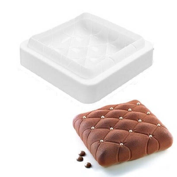 Forma de silicone para bolo quadrada 5