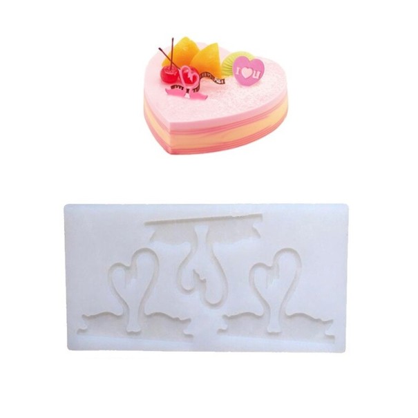 Forma de silicone para decoração de bolo 9