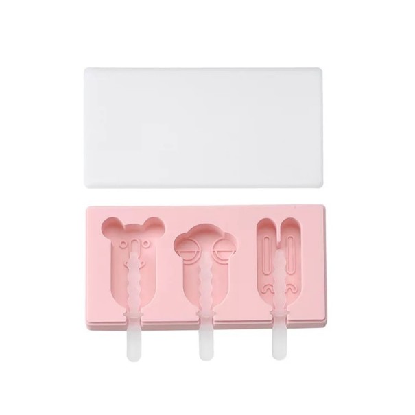 Forma de silicone para gelados C310 rosa 3