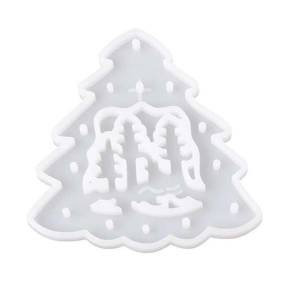 Formas de silicone para enfeites de árvore de Natal 3