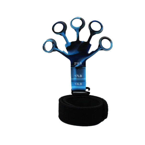 Fortalecedor de dedos de silicona, herramienta para fortalecer los dedos azul