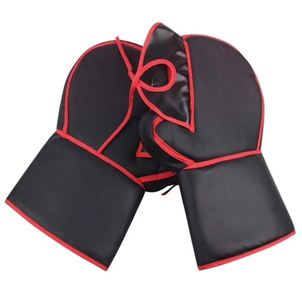 Forti coperture per manubri da moto impermeabili e antivento unisex nere protezione per le mani per la guida in condizioni meteorologiche avverse 1