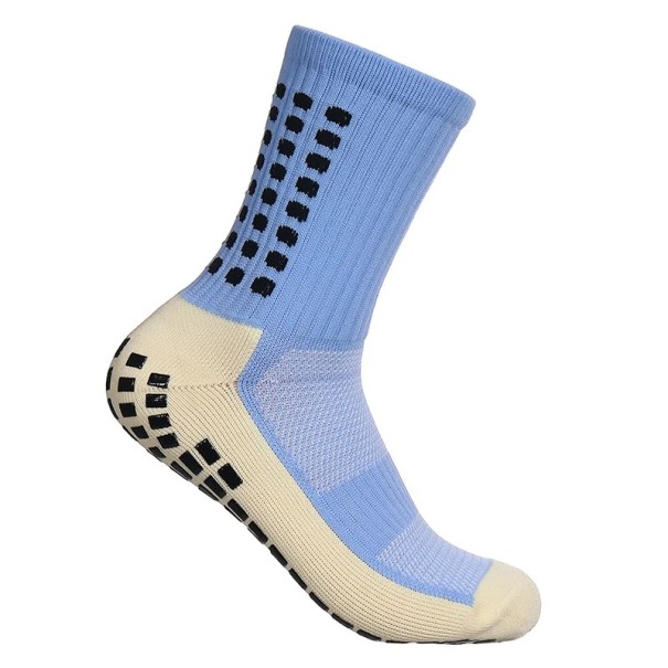 Fotbollsstrumpor 38-45 EUR unisex sport, halkfria löparstrumpor som andas, elastiska strumpor mellan vaden