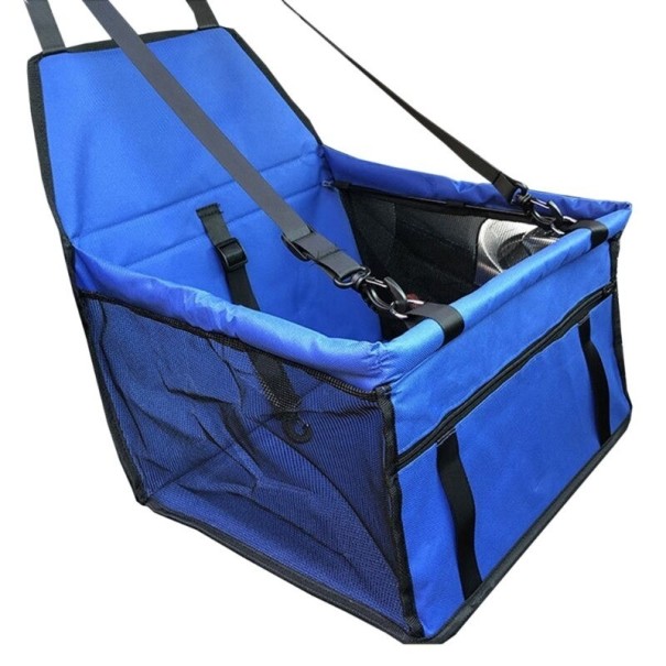 Fotelik samochodowy dla psa 40 x 30 x 25 cm T817 niebieski