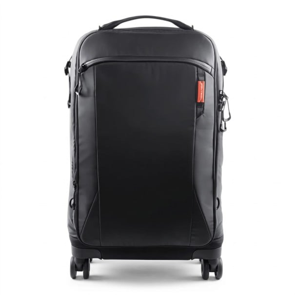 Fotografický batoh na kolieskach 2v1, rozšíriteľný 30 + 10 l, polyester s PU povrchom, čierny, pre fotoaparáty, objektívy a dron 1