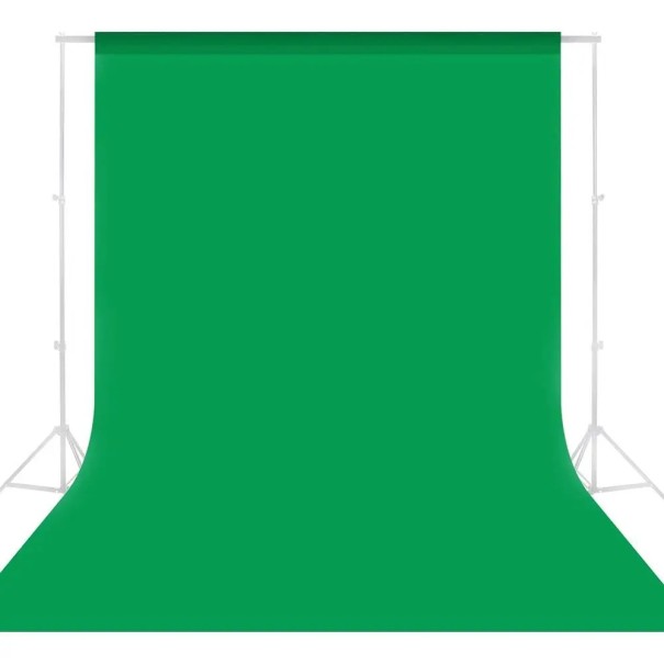 Fotografisk bakgrund 100x150 cm 100 % polyester bomull enfärgad duk grön vit svart Chromakey Studio streamingfotografering grön