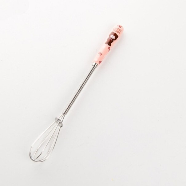Fouet avec poignée en céramique rose clair