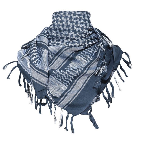 Foulard da uomo a quadri blu scuro