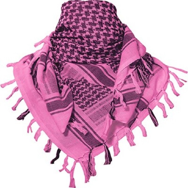 Foulard da uomo a quadri rosa