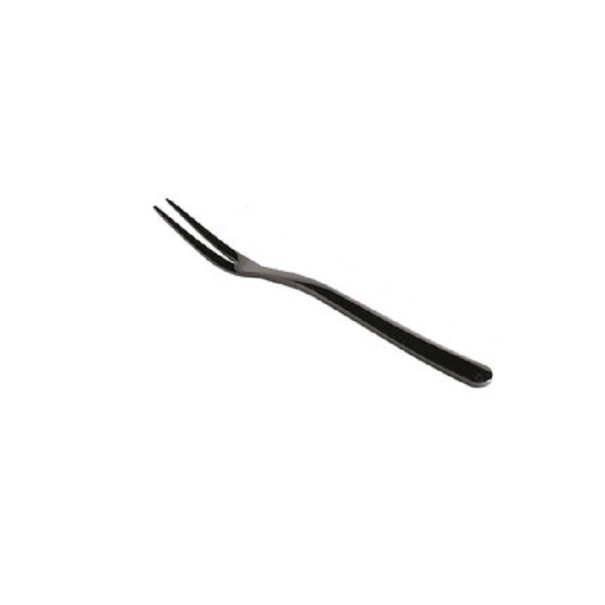 Fourchette en acier inoxydable pour fruits noir 1