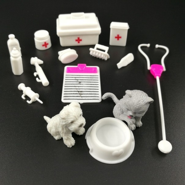 Fournitures vétérinaires pour Barbie 15 pcs 1