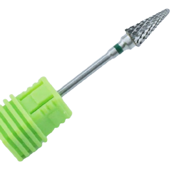 Fraise diamantée pour manucure cône T822 vert