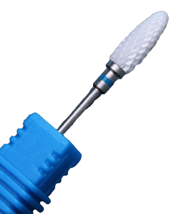 Fraise en céramique pour manucure cône T823 bleu