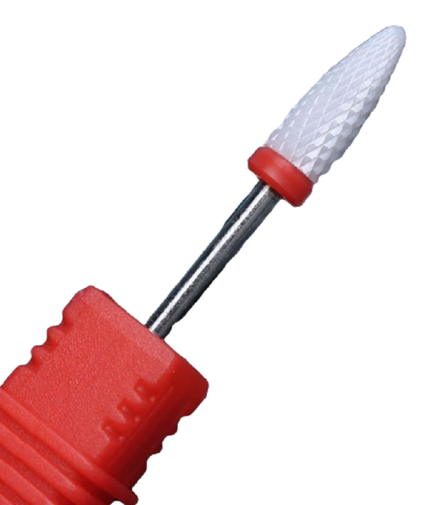 Fraise en céramique pour manucure cône T824 rouge